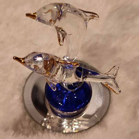 Like-New Glass Dolphins - Picture 8 of 11